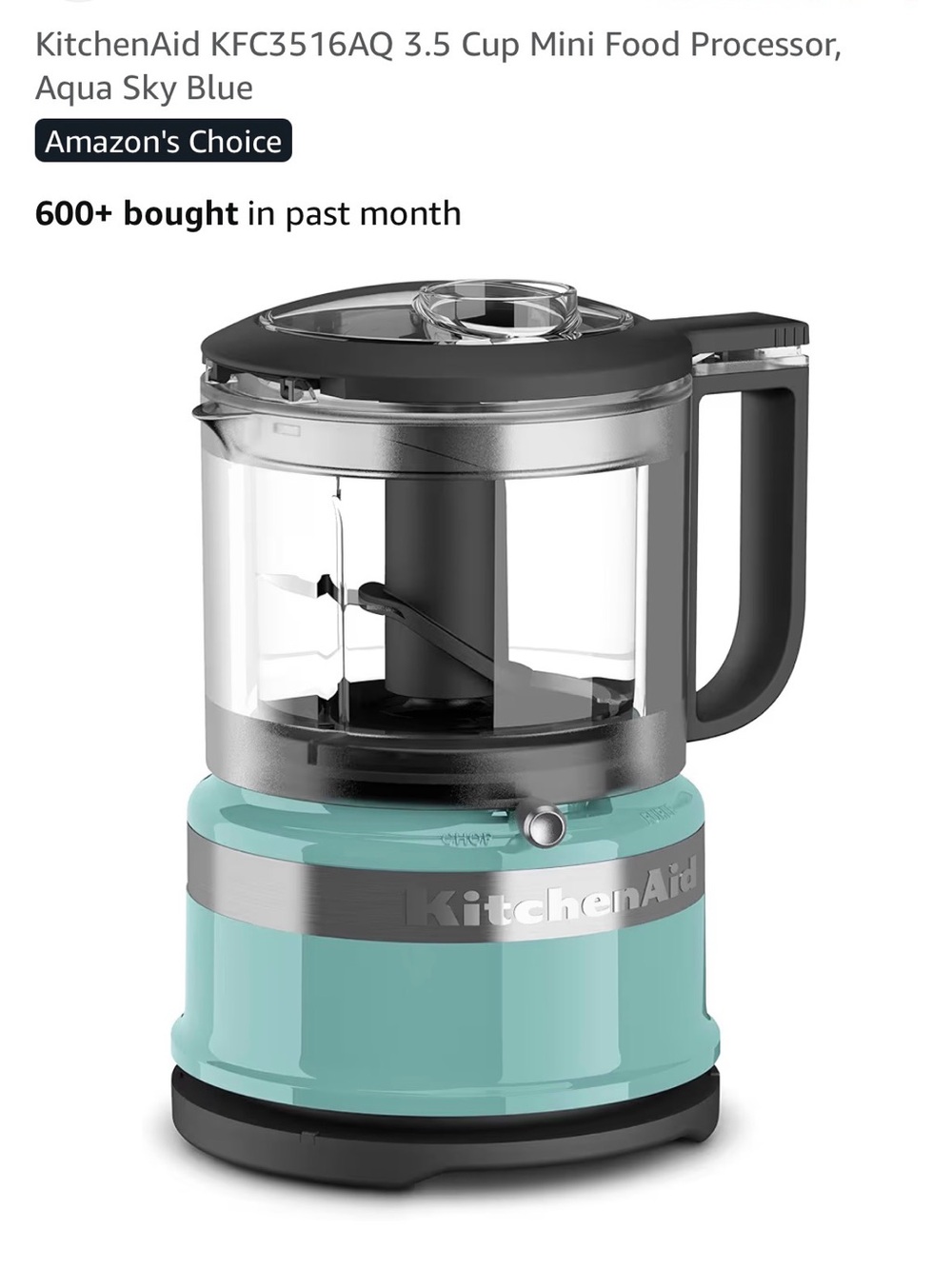 KitchenAid 3.5 Cup Mini Food Processor 🩵